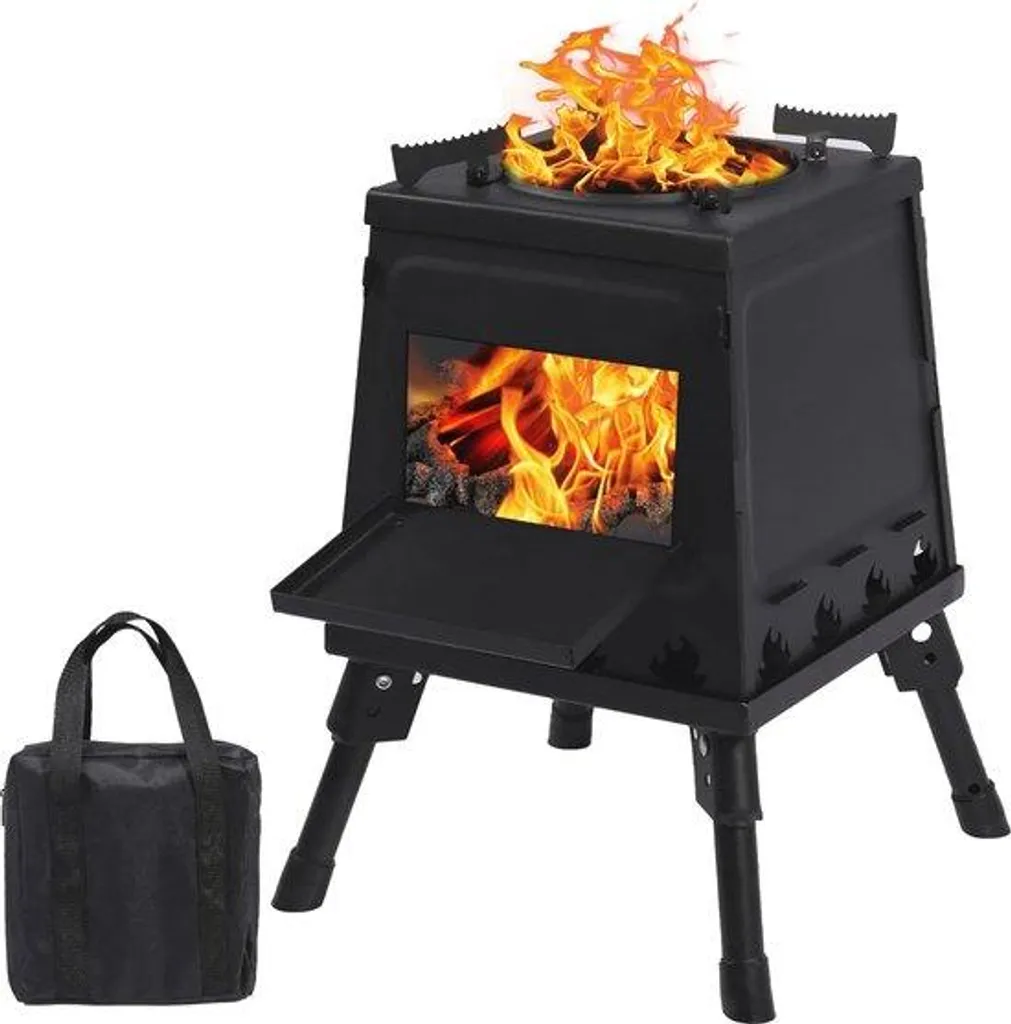 Plaque de chauffage portable bois camping - Fini les réchauds gaz lourds