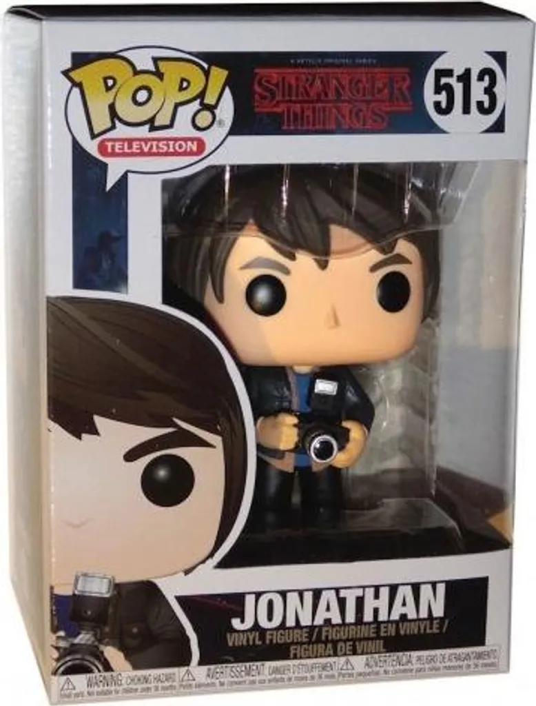 Funko Pop Jonathan Stranger Things figurine vinyle détails authentiques