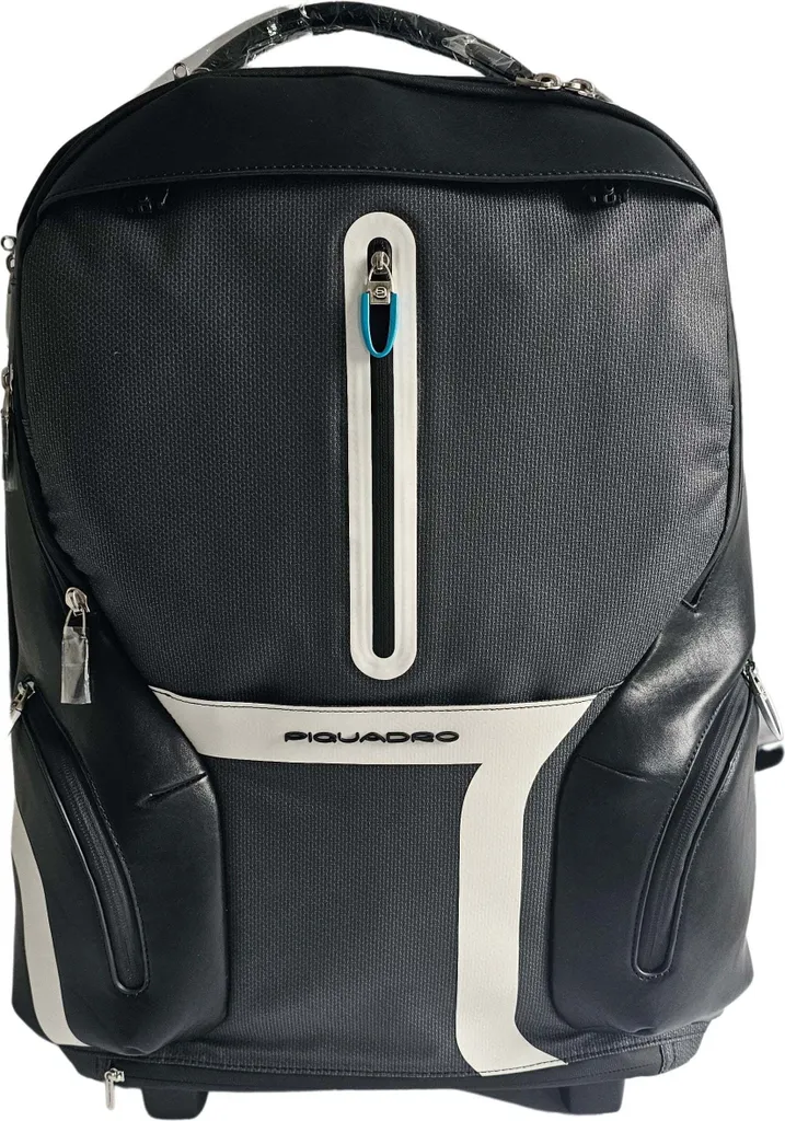 Chariot Piquadro BV3148OS40BM Noir en Simili Cuir Haute Qualité