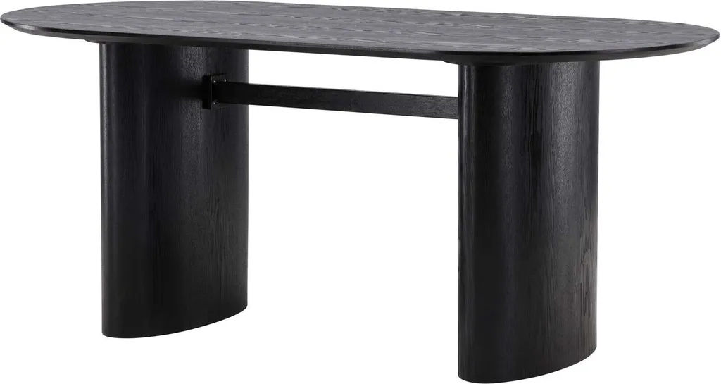 Table 180 cm Isolde Black : Stable et spacieuse pour salle à manger