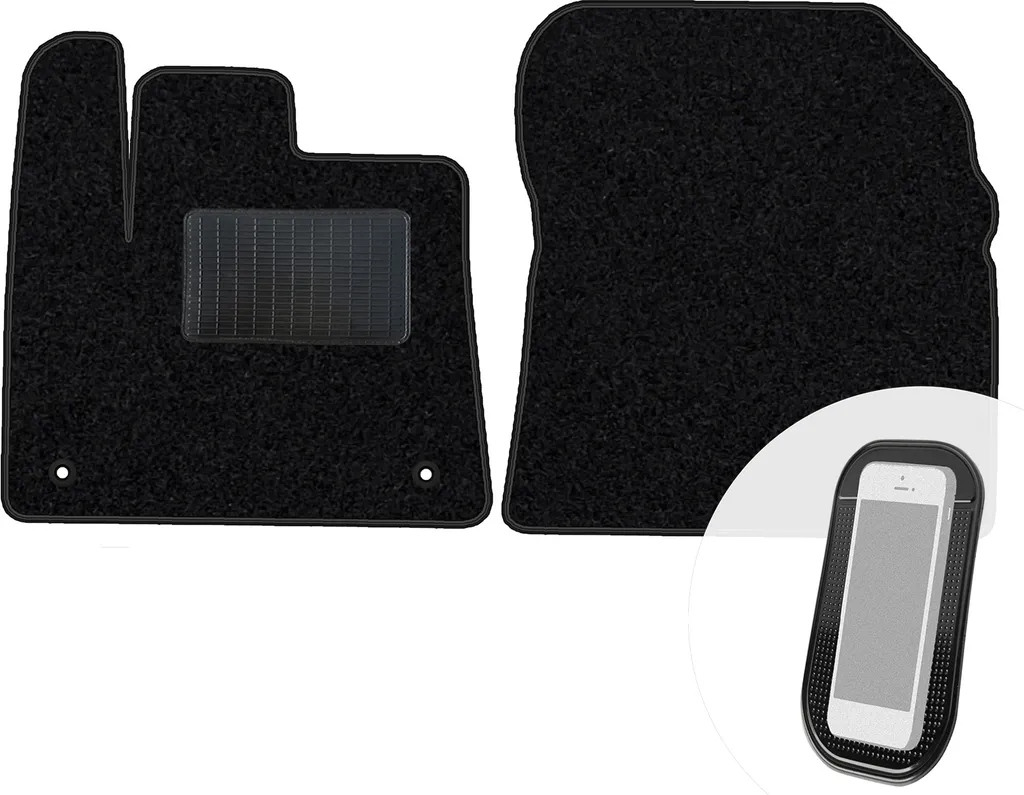 Eleganza per DS 4 II | Tappetini Velours Moto-Moltico Nero Premium