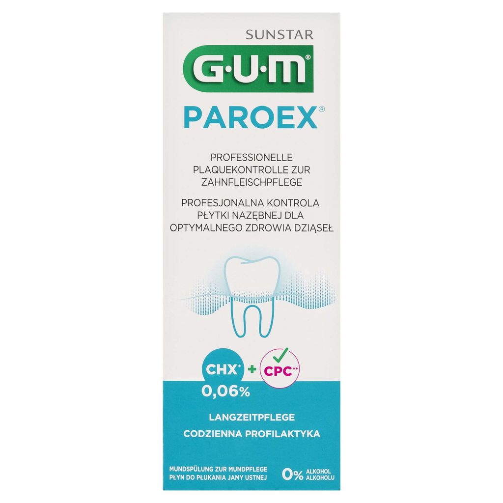 Paroex Sunstar GUM, Pukanka antyseptyczna 0,06% CHX 1702, Obrázok produktu 