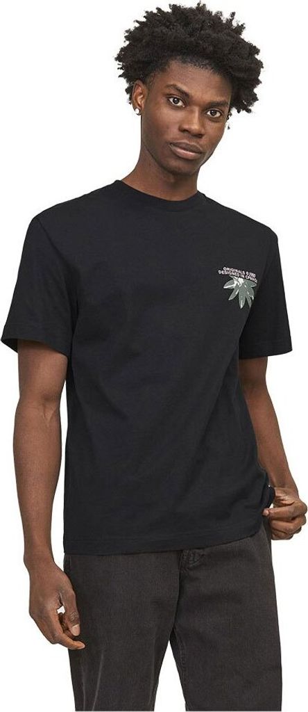 Jack & Jones Tampa Back Kurzarm-t-shirt Schwarz XS Mann Schwarz XS