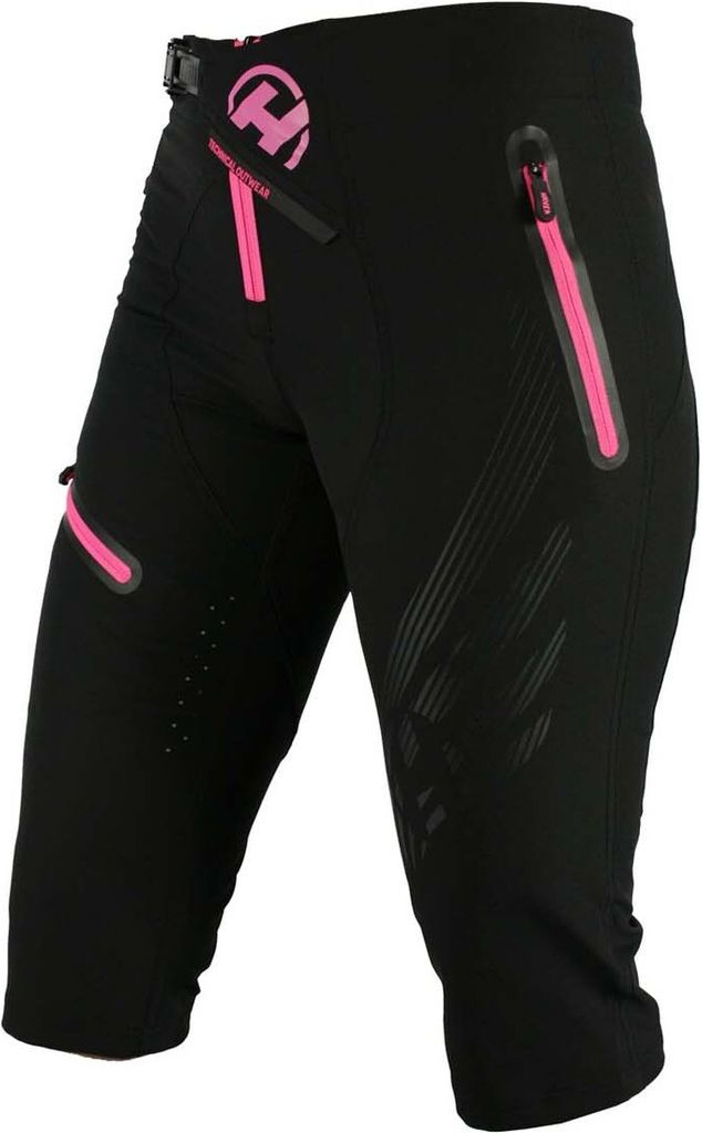 HAVEN Fahrradshorts ohne Träger - ENERGY THREEQ 3/4 W - Rosa/Schwarz S