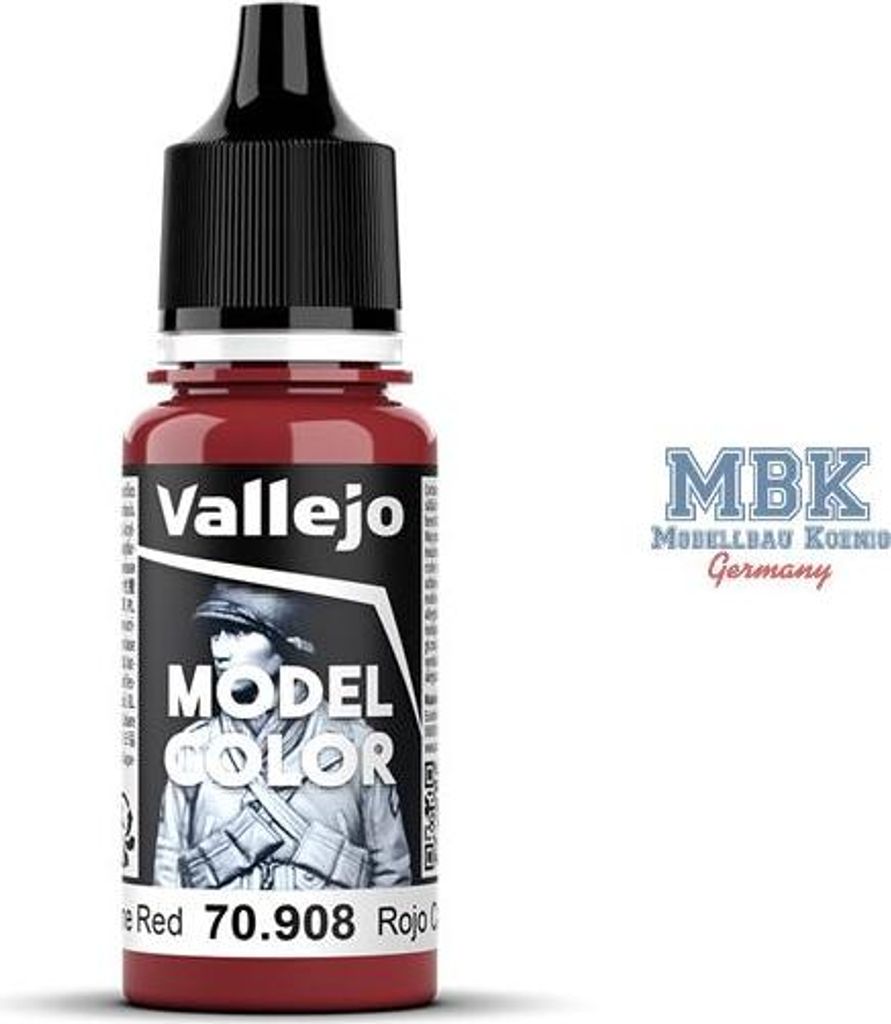 Vallejo 70.908, 17 ml, Rood, Mat, Fles Productafbeelding 