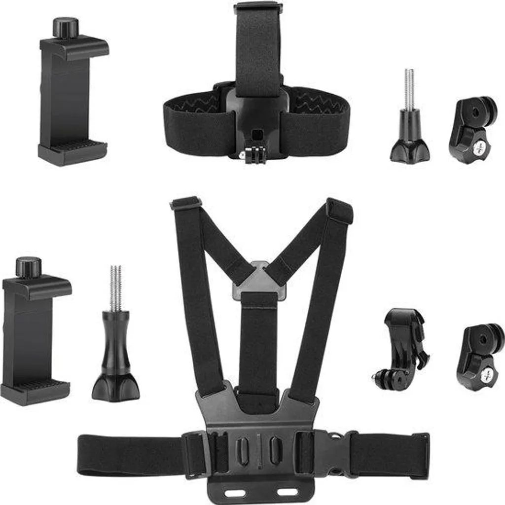 Support caméra et smartphone à rotation 360 et sangles confortables