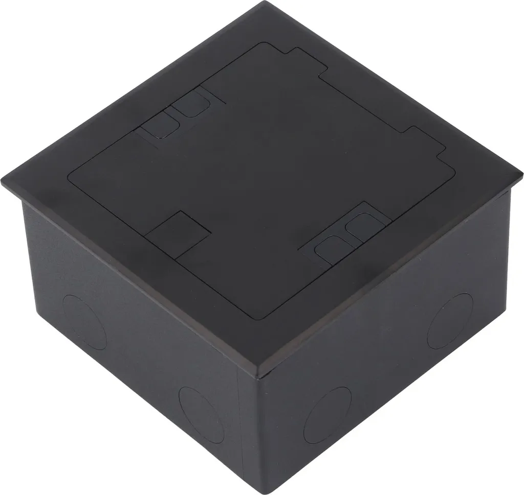Boîtier de sol escamotable inox 16A pour bureau et port informatique