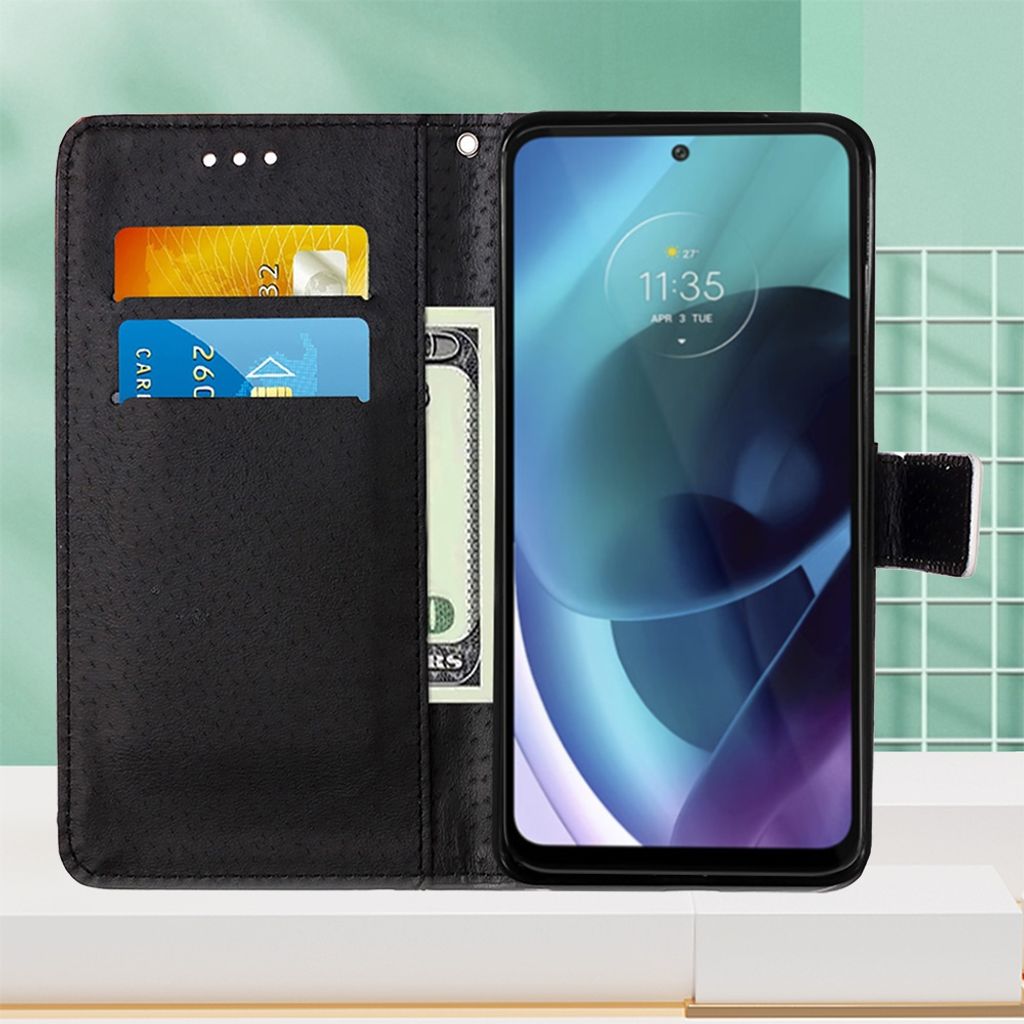 Moex Flip Case Für Motorola Moto G31 & G41 – Lederoptik Mit 360° Rundumschutz & Magnetverschluss