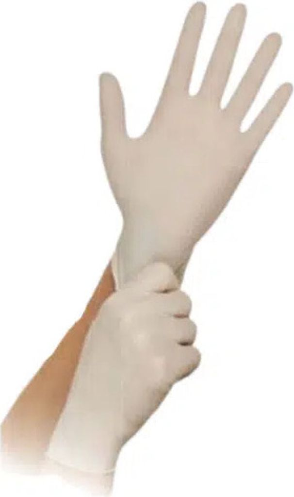 Latex-Handschuhe Einmalhandschuhe Puderfrei Elastisch Produktbild 2