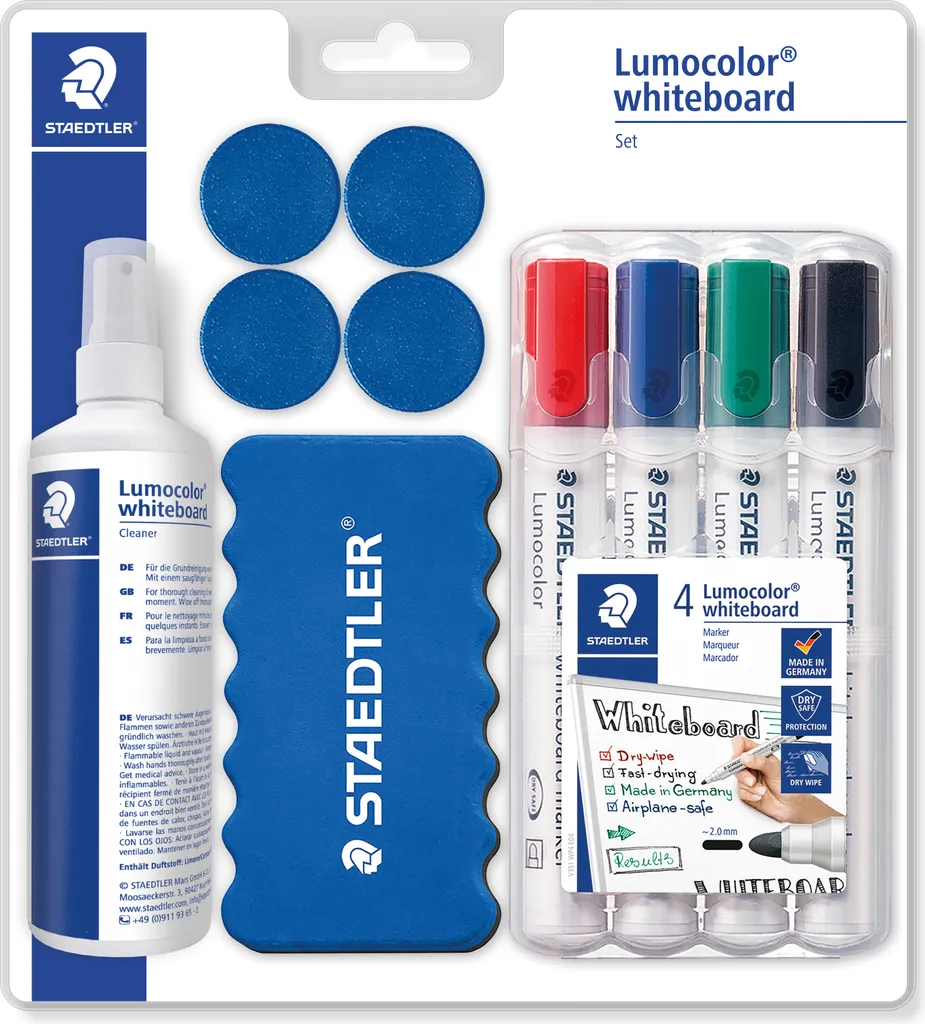 STAEDTLER Lumocolor Pennarelli per Lavagna Bianca - Qualità Professionale