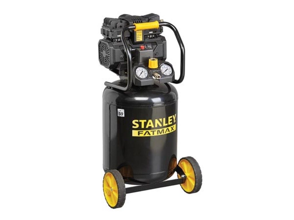 Stanley Fatmax Kompressor, 50 Liter, 8 bar, ölfrei leises Modell, vertikal, 1,5 PS, 160 l/min