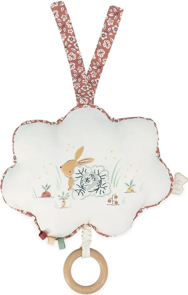 Kaloo Houppette Little Bunny Jouet Musical Bébé en Peluche Douce 18cm