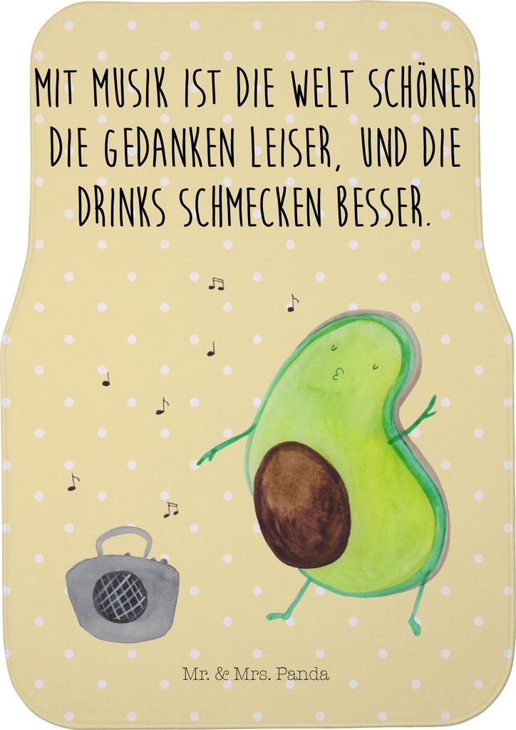 Mr. & Mrs. Panda Automatte Avocado Tanzen - Gelb Pastell - Produktbild 