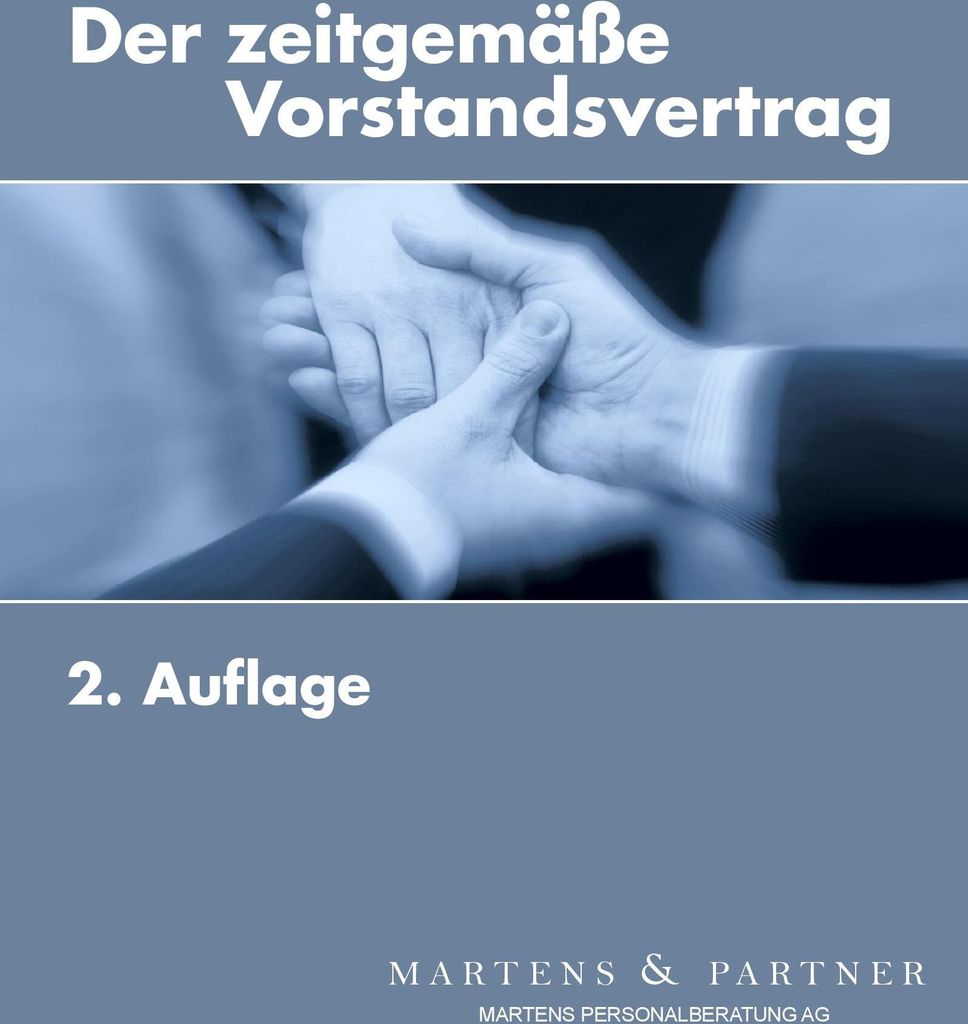 Der zeitgemäße Vorstandsvertrag