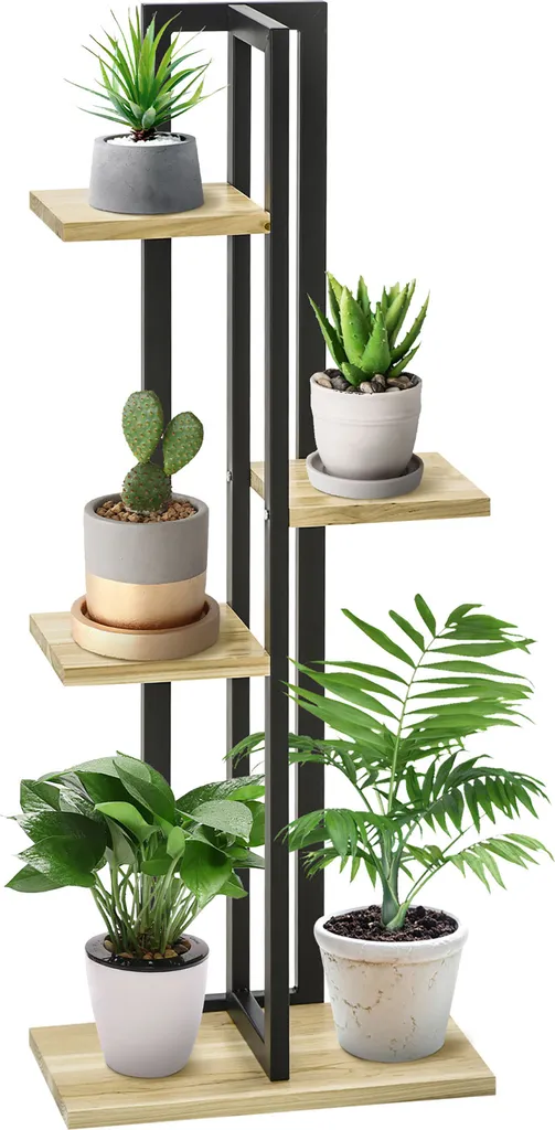 Porte-Plante Mural Intérieur en Bois pour Décoration Salon et Balcon