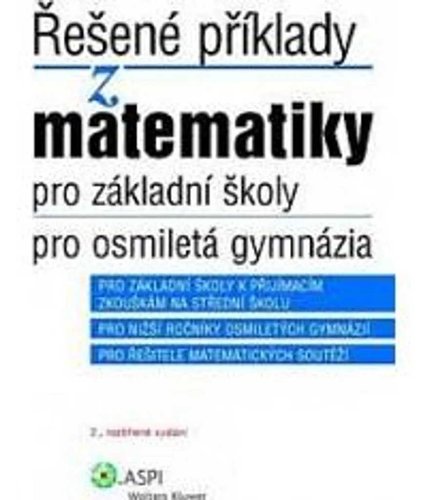 Cahier de mathématiques résolues - Primaire et 8-letá gymnázia - 2