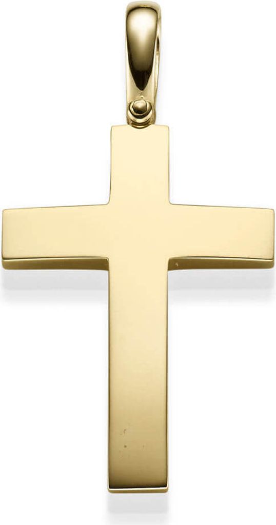Großer Anhänger Kreuz 44,5x30mm 585 Gold Gelbgold Produktbild 