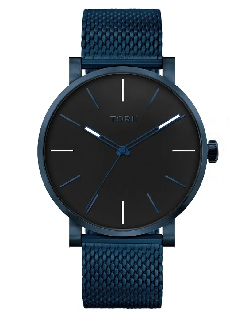 Montre homme TORII N45NG.BN - Montre classique bleu marine de natation