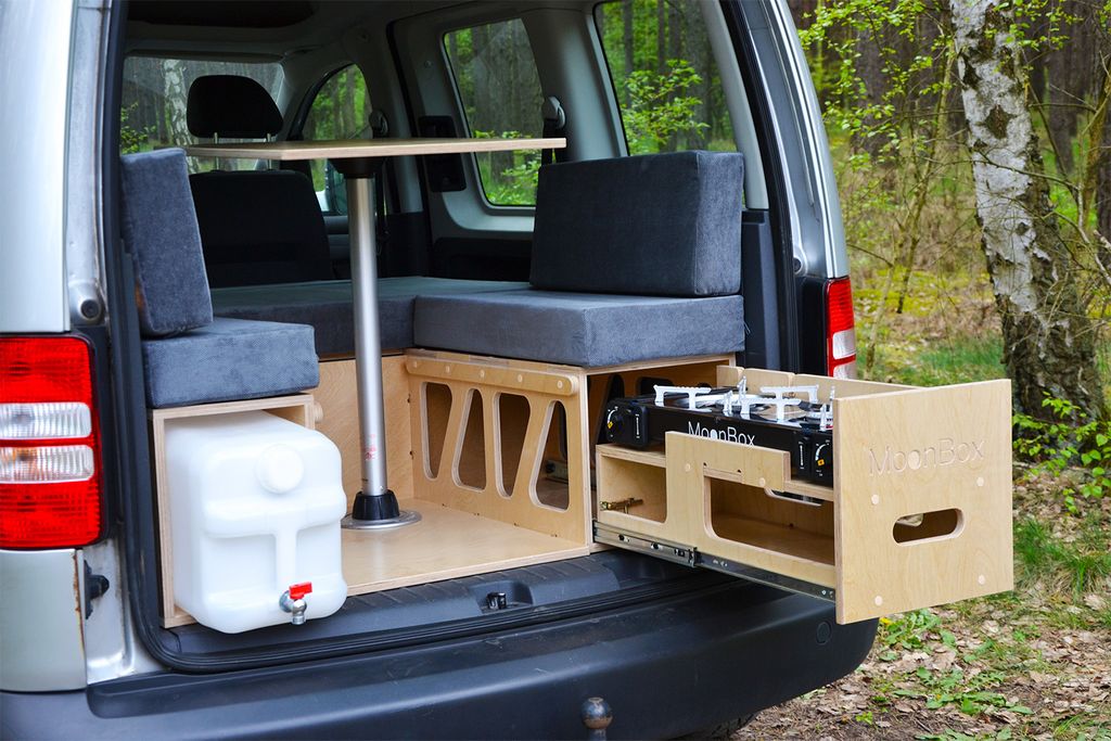 Moonbox Campingbox VW Van Kombi Campingküche Schlafsystem TYP 111 Modify UV-Lack