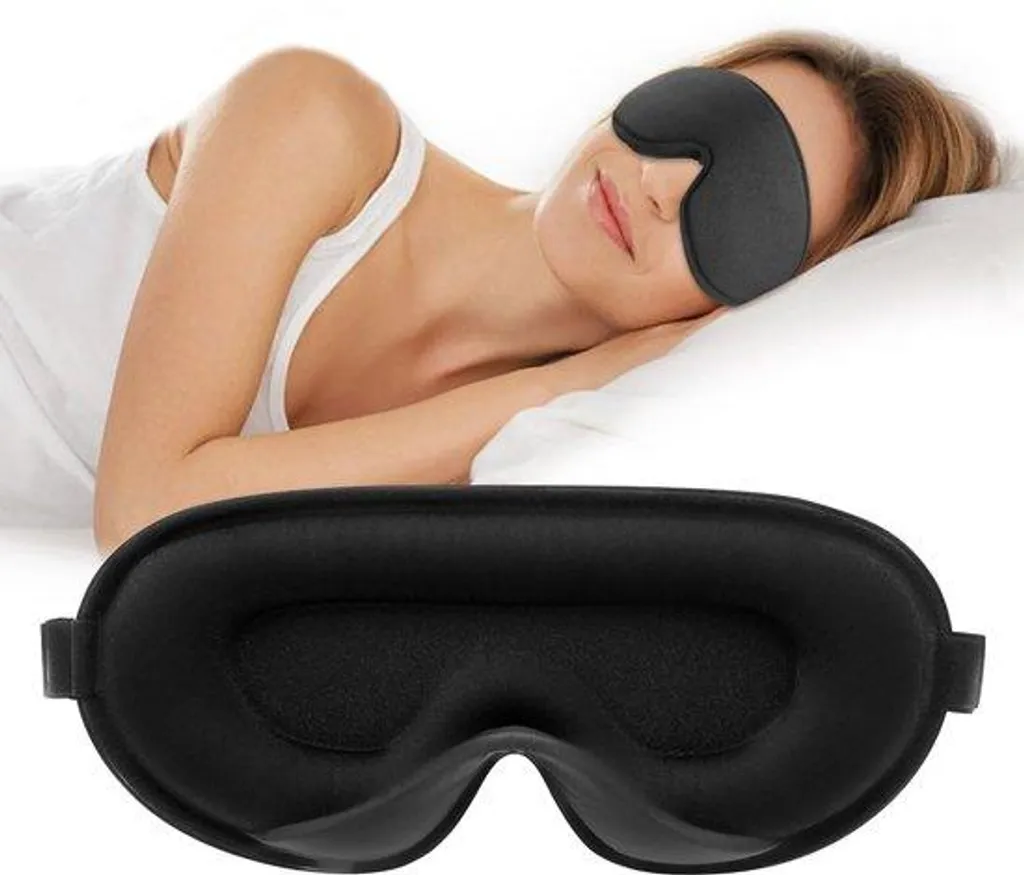 Loup de nuit occultant 3D confortable, masque de repos spécial voyage