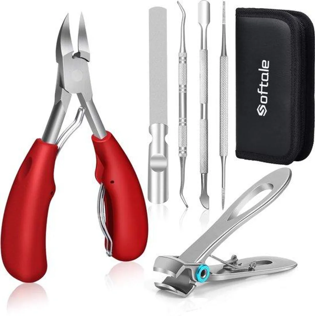 Ciseaux à ongles pour adultes avec poignées souples antidérapantes Pro