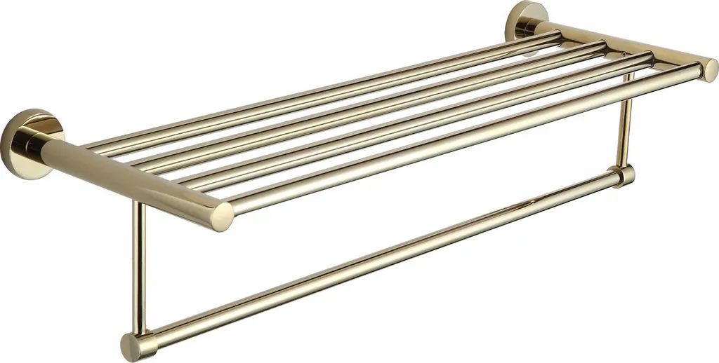 Mexen Remo Mensola per Asciugamani Oro 7050720-50 | Shop Bagno Lusso