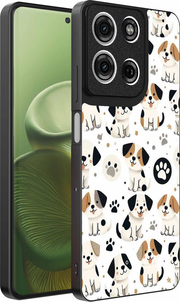 Geeignet für Motorola Edge 60 Telefon Fall mit Hund drucken - TPU zurück Abdeckung Fall Hund Design - Smartphonica