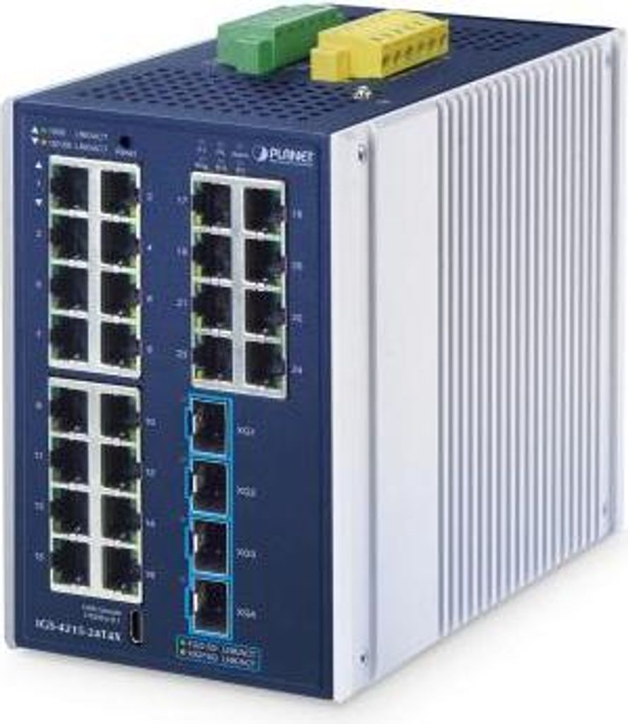 Planet Industrial L2+ 24-Port Managed Switch IGS-4215-24T4X