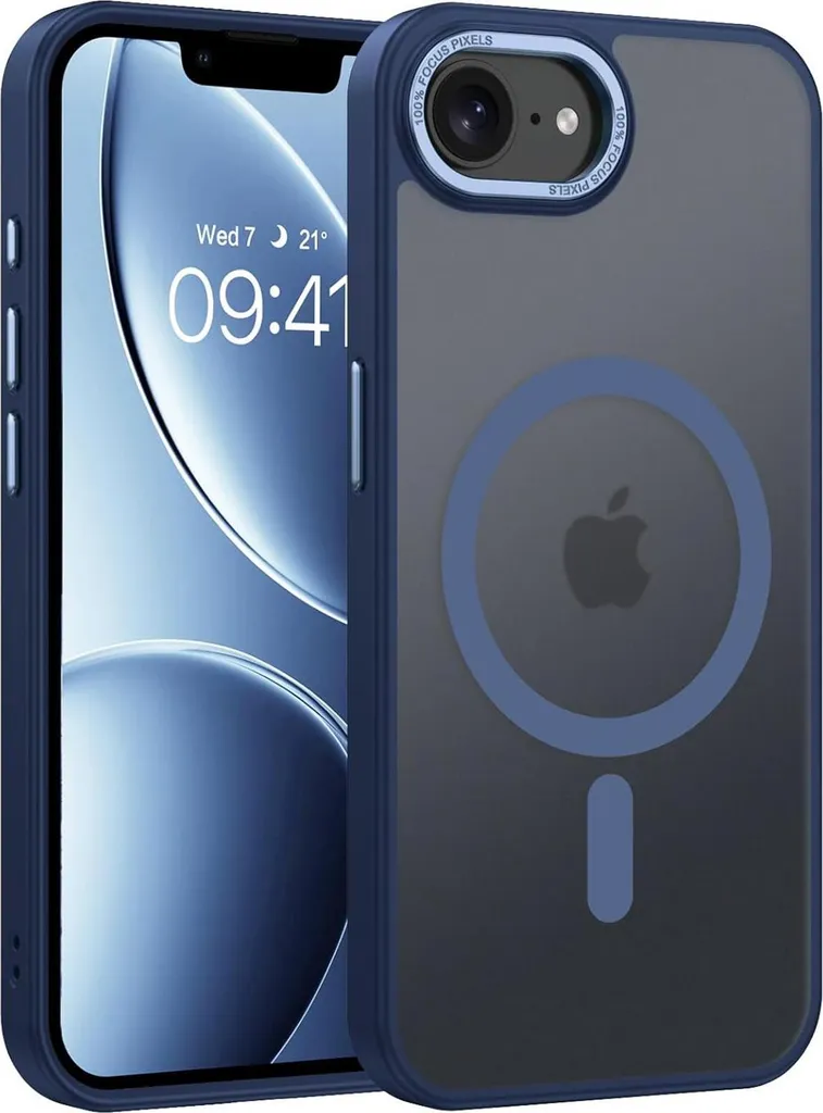 Custodia MagSafe iPhone 16e - Protezione Bordi TPU e Camera Metallo