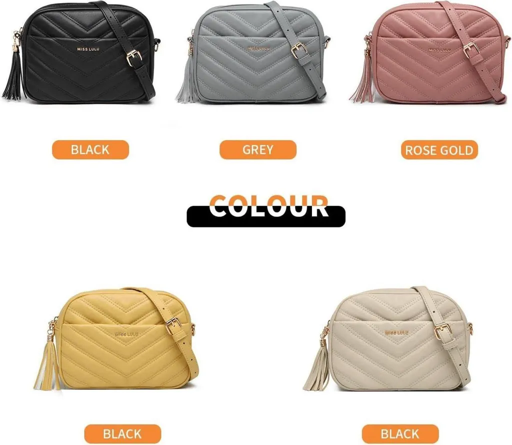 Miss Lulu Borsa Donna Set, Borsette a Mano Tote Tracolla Spalla PU Pelle, per Shopping, Partito, Tempo libero & lavoro 2/3 pezzi Set