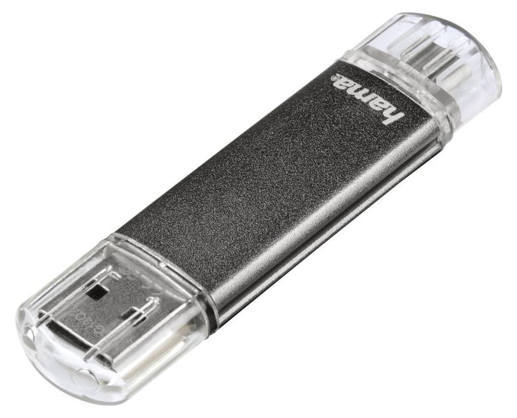 Hama Laeta Twin, 64GB, 64 GB, USB Type-A / Micro-USB, 3.2 Produktbild 
