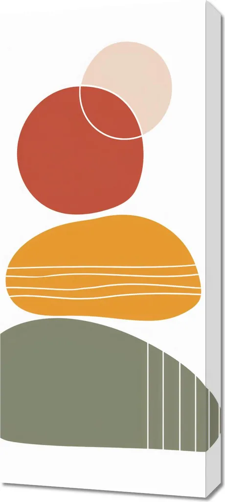Quadro Moderno Forme in equilibrio 40x90 - Design Minimalista Casa