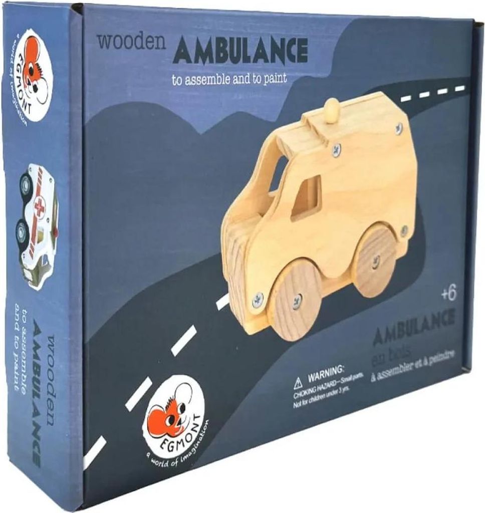 DIY Holz-Bausatz Krankenwagen zum Bemalen