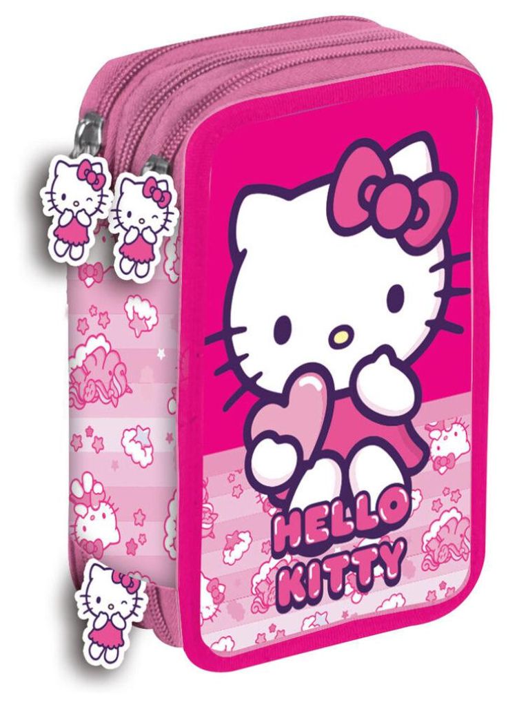 Hello Kitty eenhoorn, gevulde etui met 3 vakken Productafbeelding 