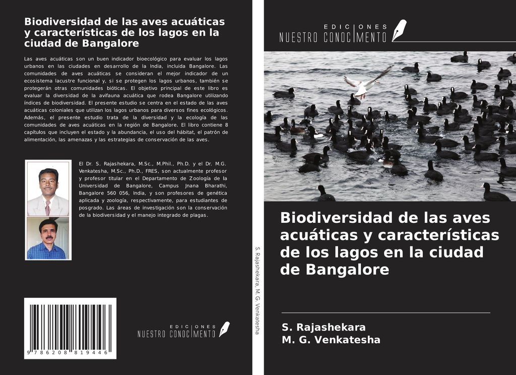 Biodiversidad de las aves acuáticas y características de los lagos en la ciudad de Bangalore