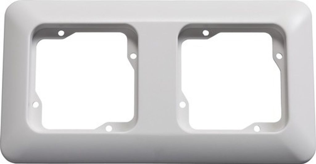 ROTH LANGE 57300 Abdeckrahmen 2-fach Basic ultraweiß