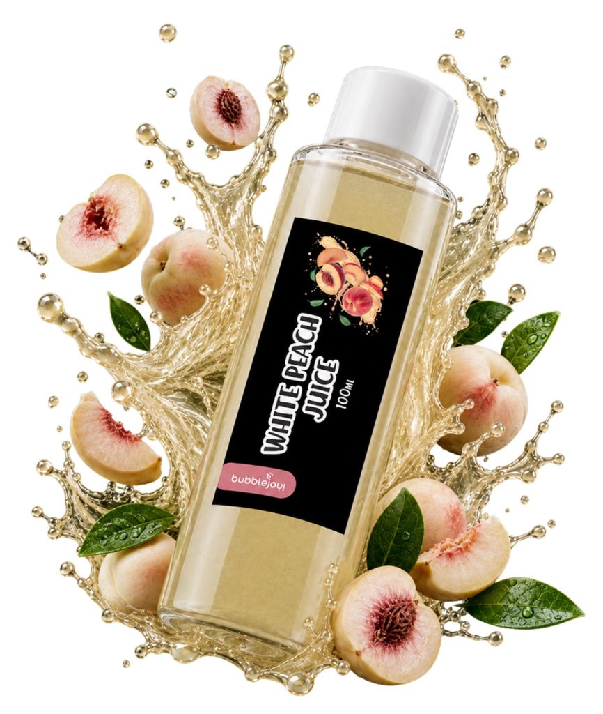 BubbleJoy Sirup Weißer Pfirsich 100 ml Fruchtsirup für Produktbild 