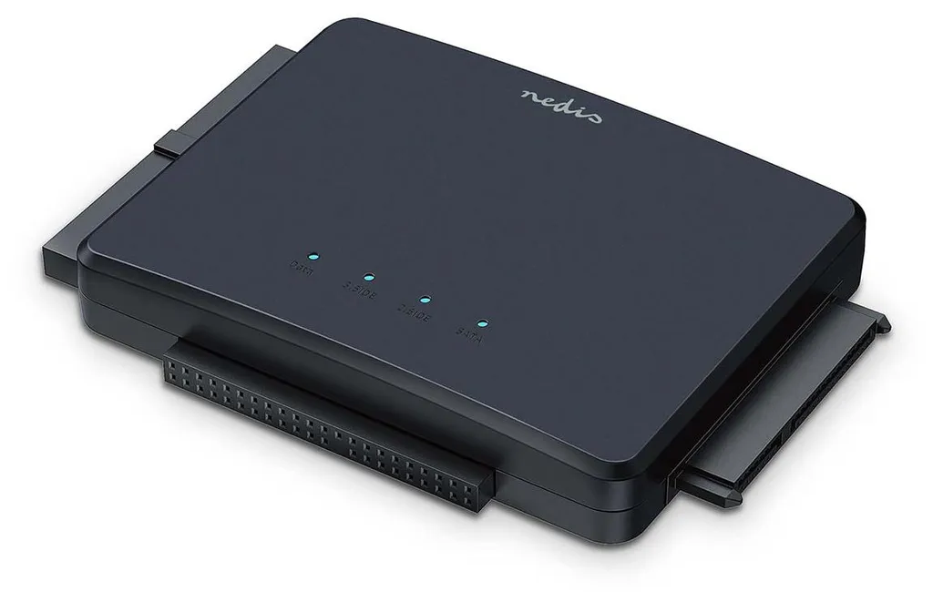 Adaptateur Disque Dur USB 3.2 Nedis Double Interface IDE SATA 5 Gbps Noir - 4