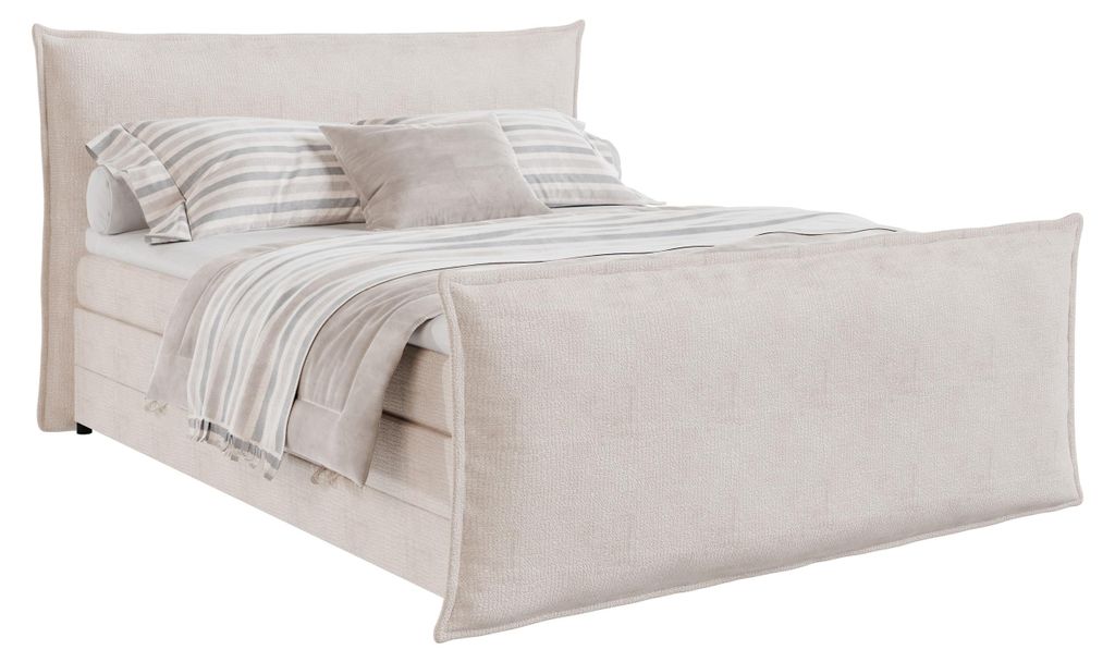 Forte HARMONIE Boxspringbett 160x200, modernes Bettgestell, Produktbild 