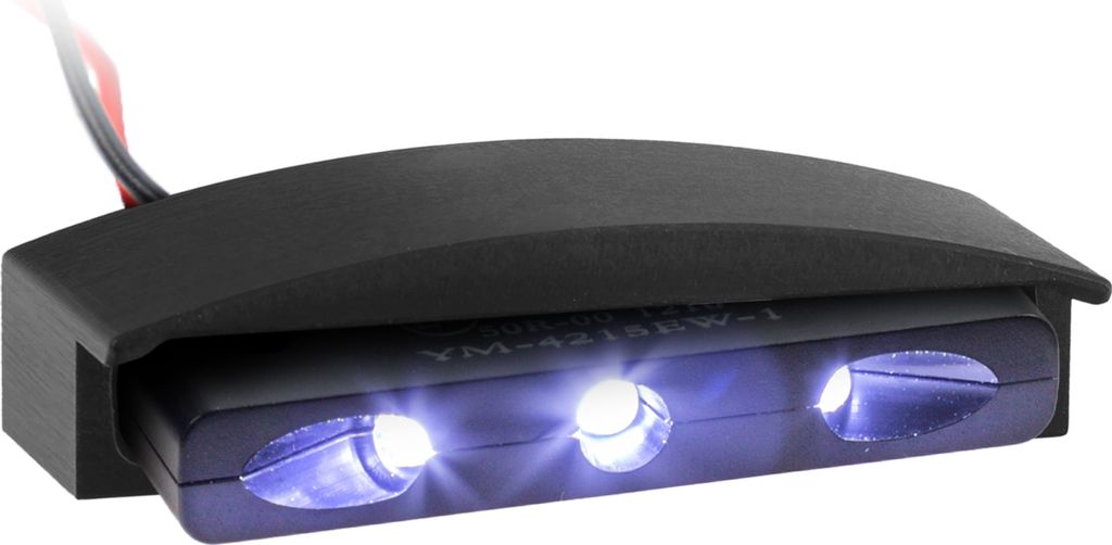LED-Nummernschildbeleuchtung Trio mit Gehäuse Shelter