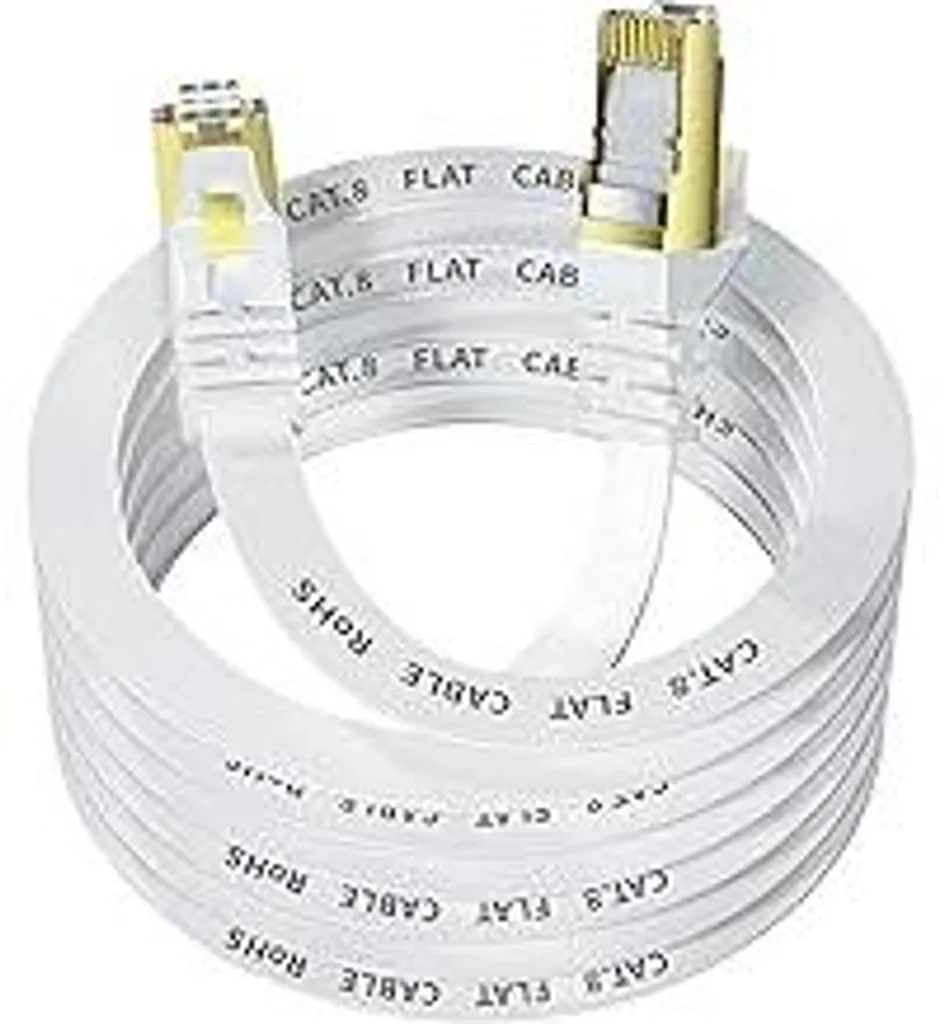 Cavo LAN 10M? Cavo di rete Cat 8 40Gbps 2000MHz S/FTP RJ45 Cavo Ethernet ad alta velocità per PS5 Router Modem TV Switch Laptop