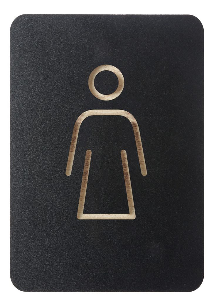 EUROPEL Piktogramm "WC Damen" schwarz