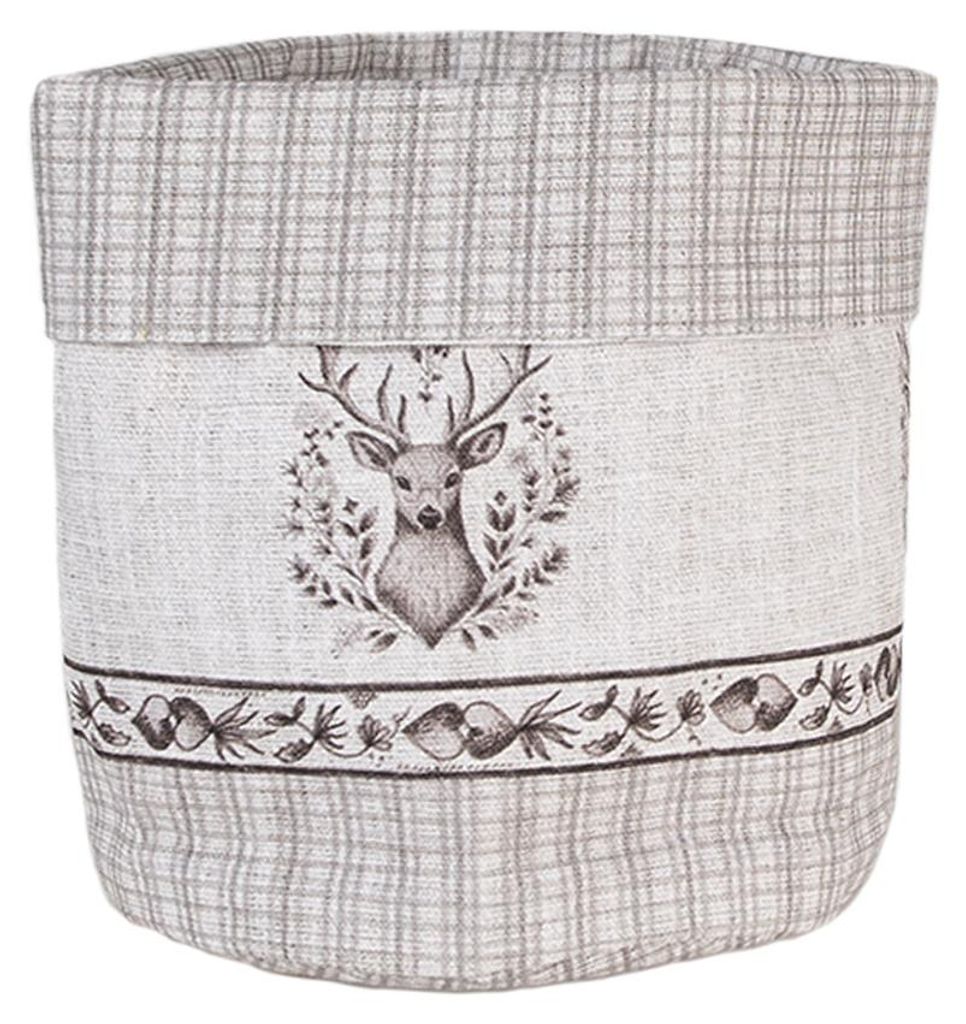Koszyk na pieczywo Clayre & Eef Ø 15x16 cm Beżowy Zdjęcie produktu 