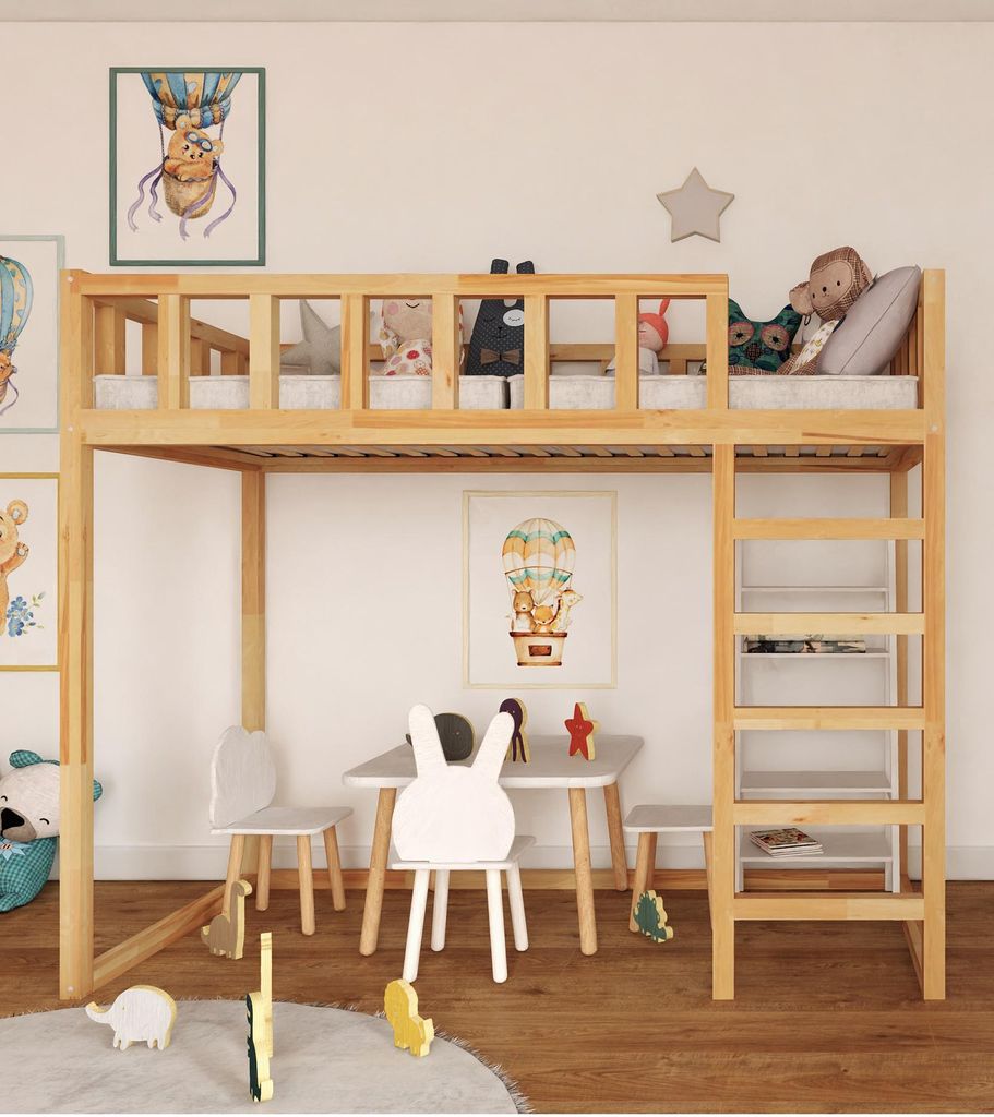 Lit superposé, hauteur 135 cm - Modèle FILIP, dimensions Image du produit 