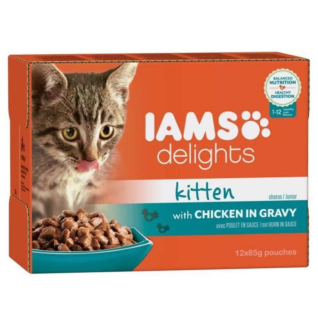 IAMS 100463, Kitten, jede Rasse, Huhn, 85 g