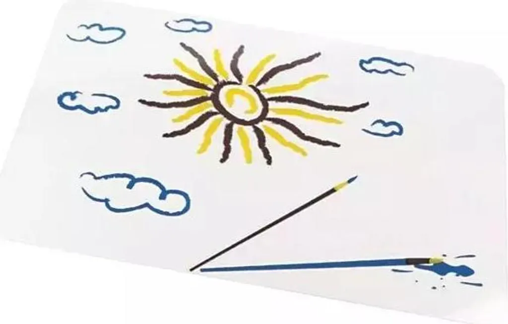 Tappetino Artistico Sole in Silicone per Bambini | Lavabile e Antiscivolo