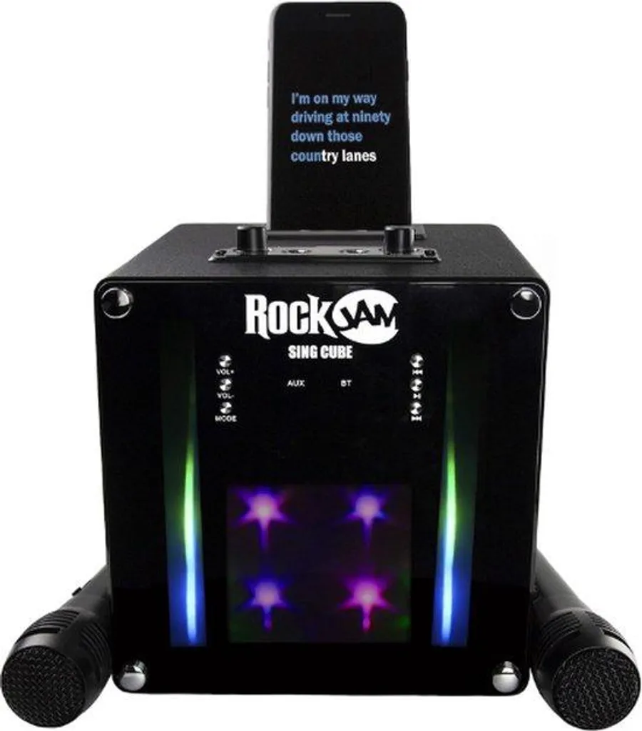 Kit karaoké adultes avec 2 micros Bluetooth sans fil pour soirée chant