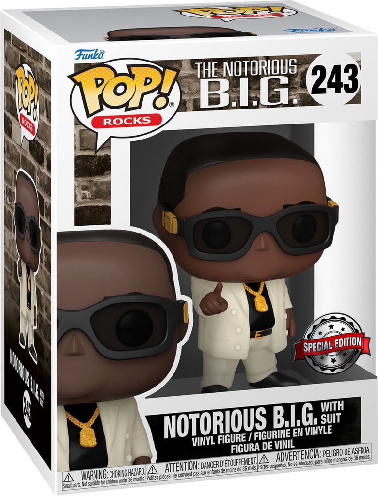 The Notorious B.I.G. - Notorious B.I.G. with Suit 243 Special Edition - Funko Pop! - Vinyl Figur