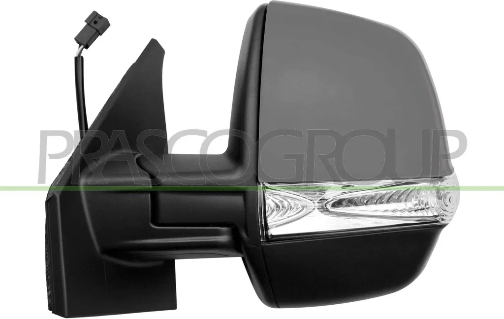 Rétroviseur Gauche Doblo Prasco FT9107344 avec Coque Noir Mat Résistante
