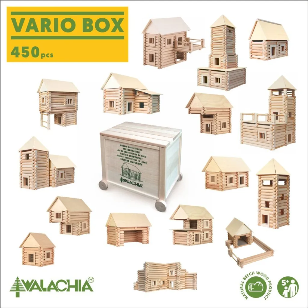 Kit bois Walachia Vario Box 450 pièces : Système d'assemblage modulable - 4